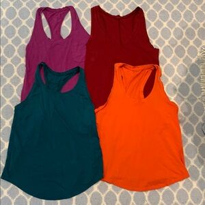 Lululemon Athletica Pink and Orange Sleeveless Tank Top